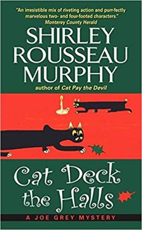 Book cover for "Cat Deck the Halls" by Shirley Rousseau Murphy