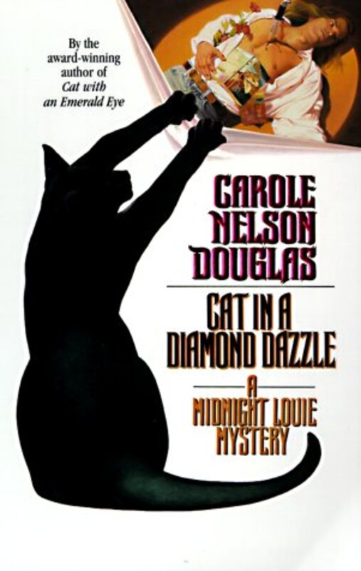 Book cover for "Cat in a Diamond Dazzle" by Carole Nelson Douglas