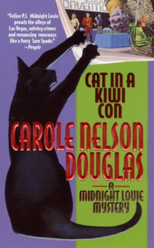 Book cover for "Cat in a Kiwi Con" by Carole Nelson Douglas