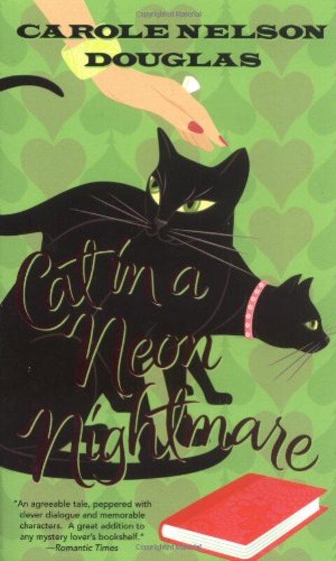 Book cover for "Cat in a Neon Nightmare" by Carole Nelson Douglas