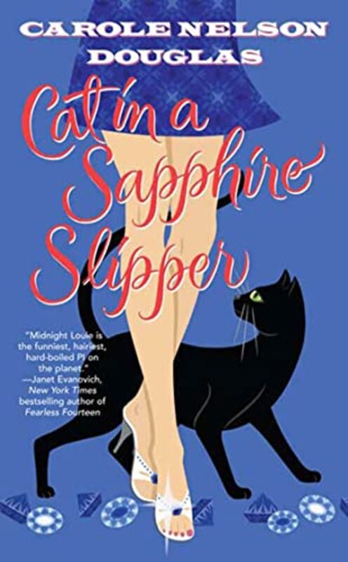 Book cover for "Cat in a Sapphire Slipper" by Carole Nelson Douglas