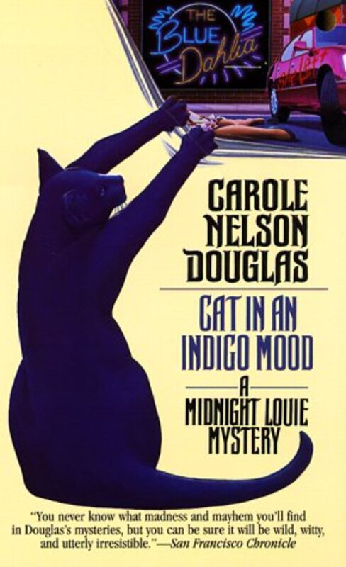 Book cover for "Cat in an Indigo Mood" by Carole Nelson Douglas