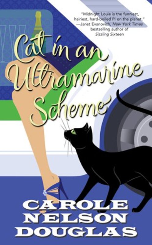 Book cover for "Cat in an Ultramarine Scheme" by Carole Nelson Douglas