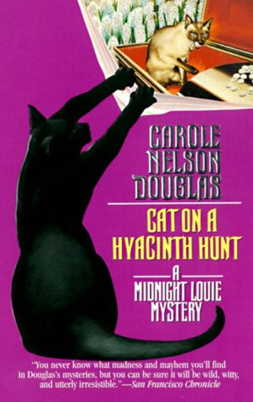 Book cover for "Cat on a Hyacinth Hunt" by Carole Nelson Douglas