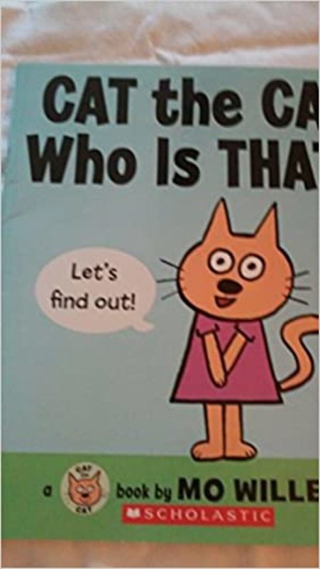 Book cover for "Cat the Cat Who Is That?" by Mo Willems