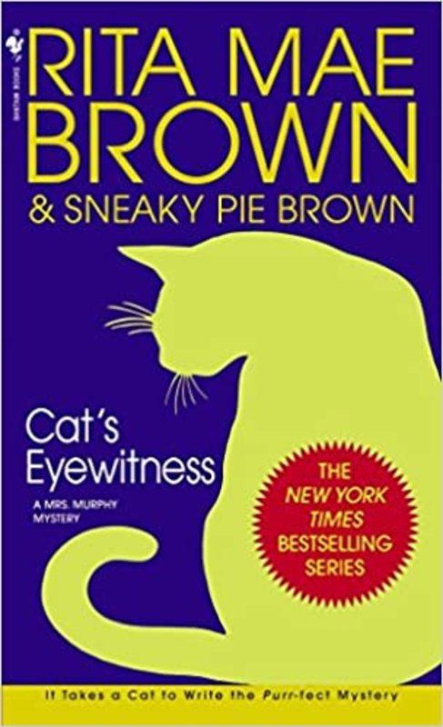 Book cover for "Cat's Eyewitness" by Rita Mae Brown