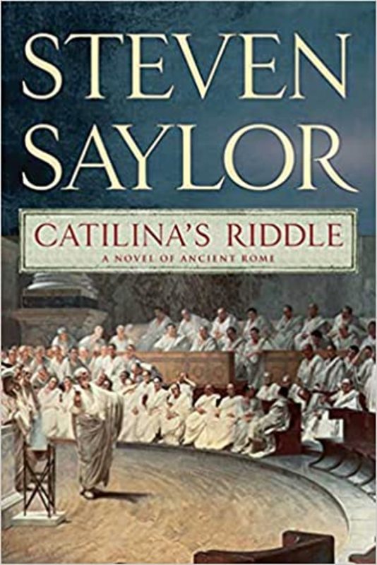 Book cover for "Catilina's Riddle" by Steven Saylor