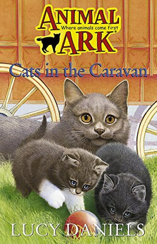Book cover for "Cats in the Caravan / Cats at the Campground" by Lucy Daniels