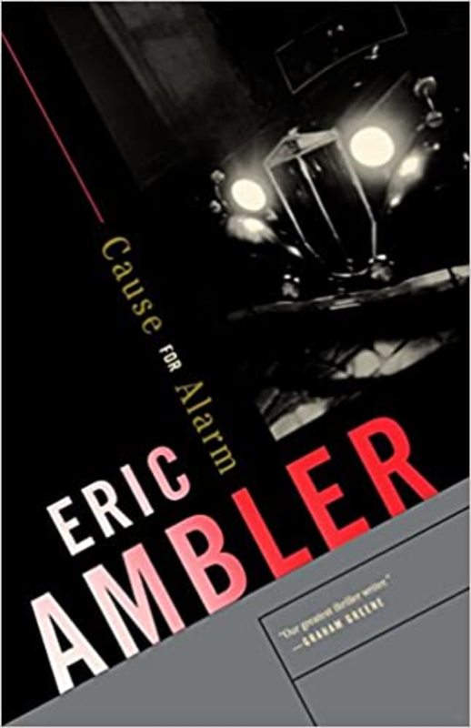 Book cover for "Cause for Alarm" by Eric Ambler