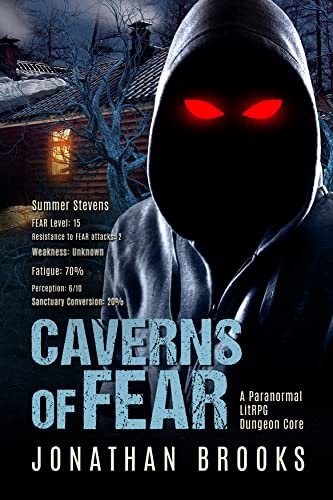 Book cover for "Caverns of Fear" by Jonathan Brooks