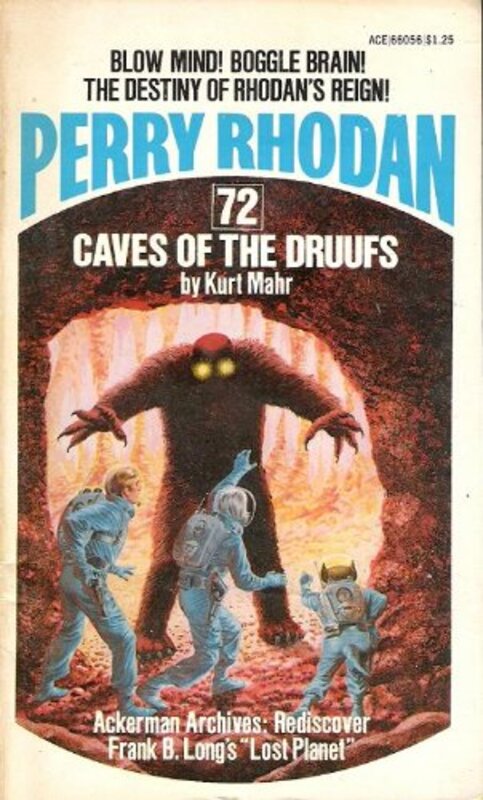 Book cover for "Caves of the Druufs" by Kurt Brand