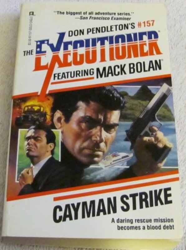 Book cover for "Cayman Strike" by Don Pendleton