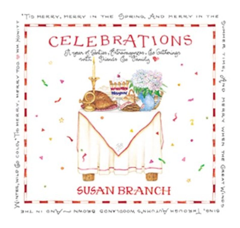 Book cover for "Celebrations Keepsake Book" by Susan Branch