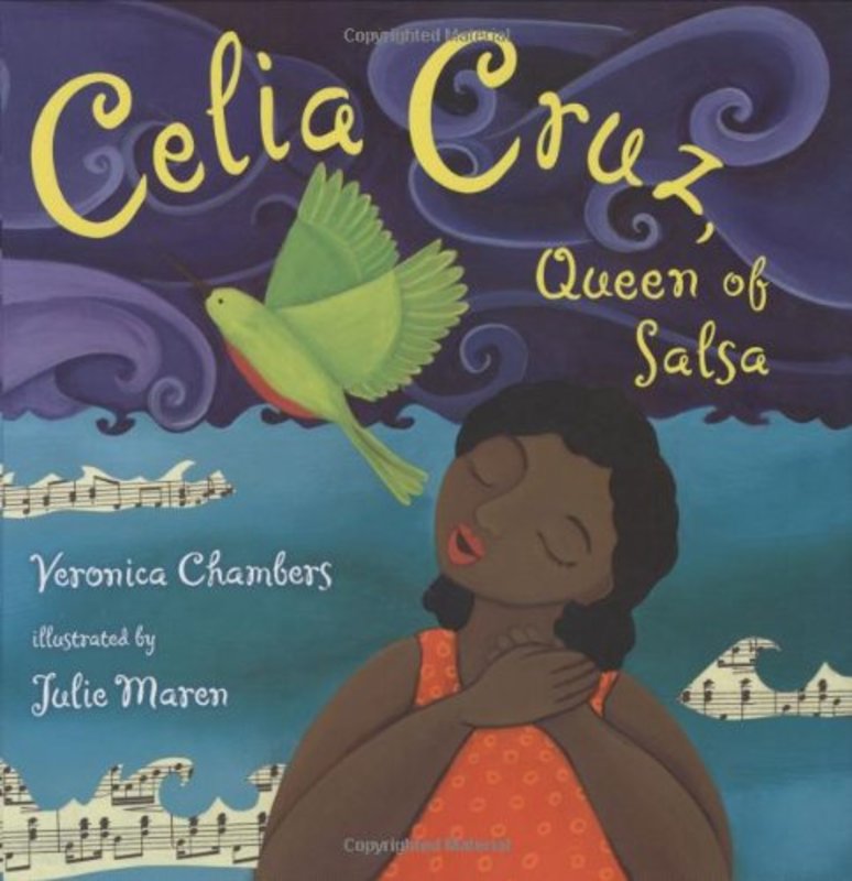 Book cover for "Celia Cruz, Queen of Salsa" by Veronica Chambers