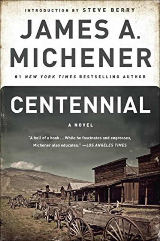 Book cover for "Centennial" by James A. Michener