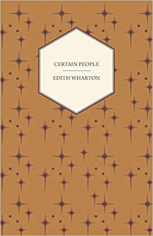 Book cover for "Certain People" by Edith Wharton
