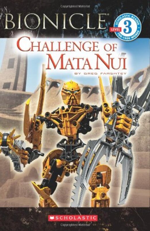 Book cover for "Challenge of Mata Nui" by Greg Farshtey