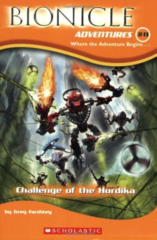 Book cover for "Challenge of the Hordika" by Greg Farshtey