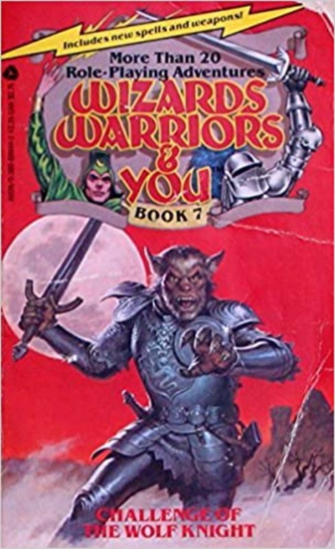 Book cover for "Challenge of the Wolf Knight" by R.L. Stine