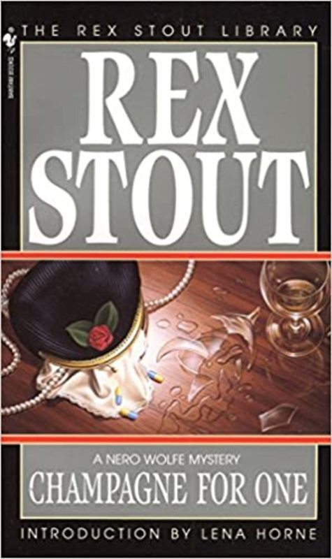 Book cover for "Champagne for One" by Rex Stout
