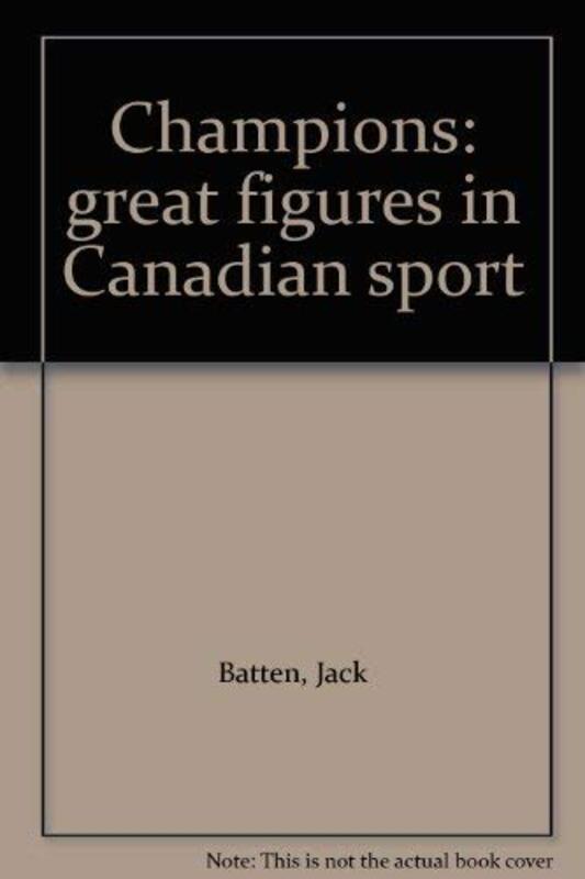 Book cover for "Champions" by Jack Batten