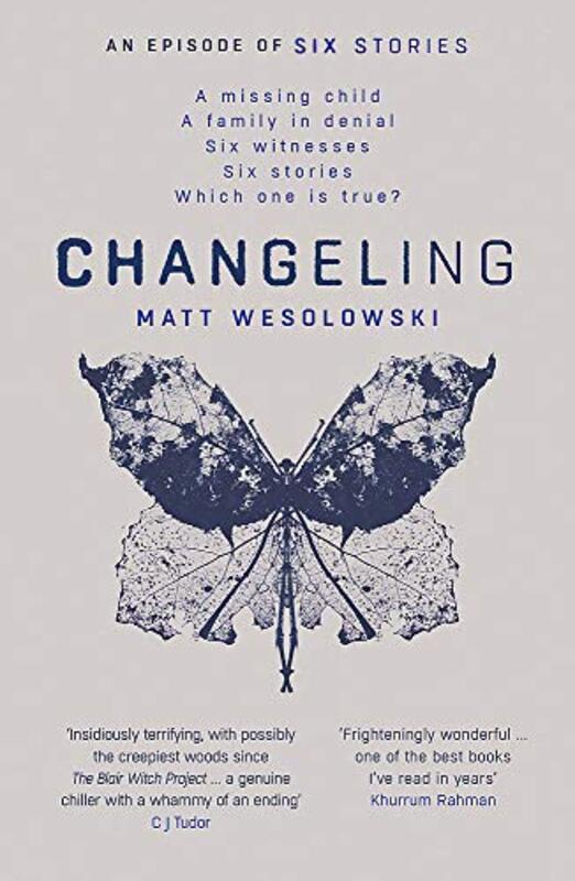 Book cover for "Changeling" by Matt Wesolowski