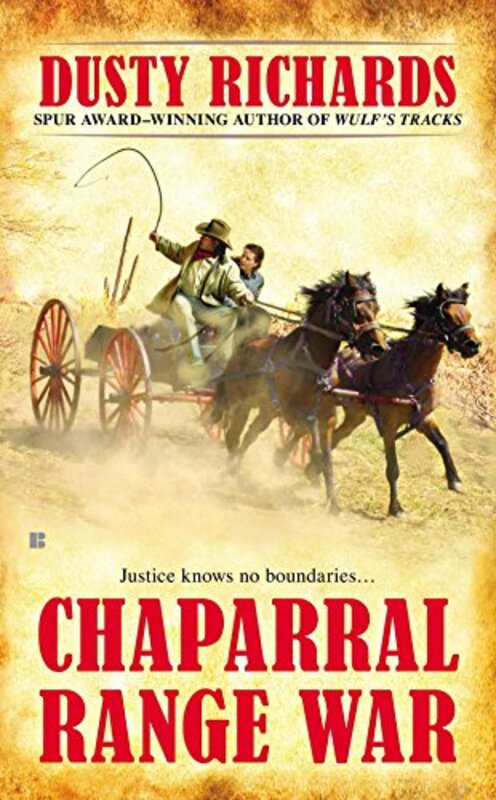 Book cover for "Chaparral Range War" by Dusty Richards