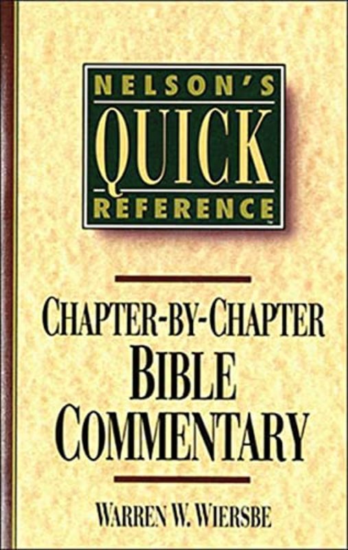 Book cover for "Chapter by Chapter Bible Commentary" by Warren W Wiersbe