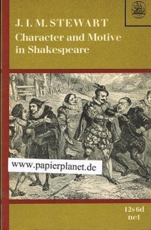 Book cover for "Character and Motive in Shakespeare" by Michael Innes