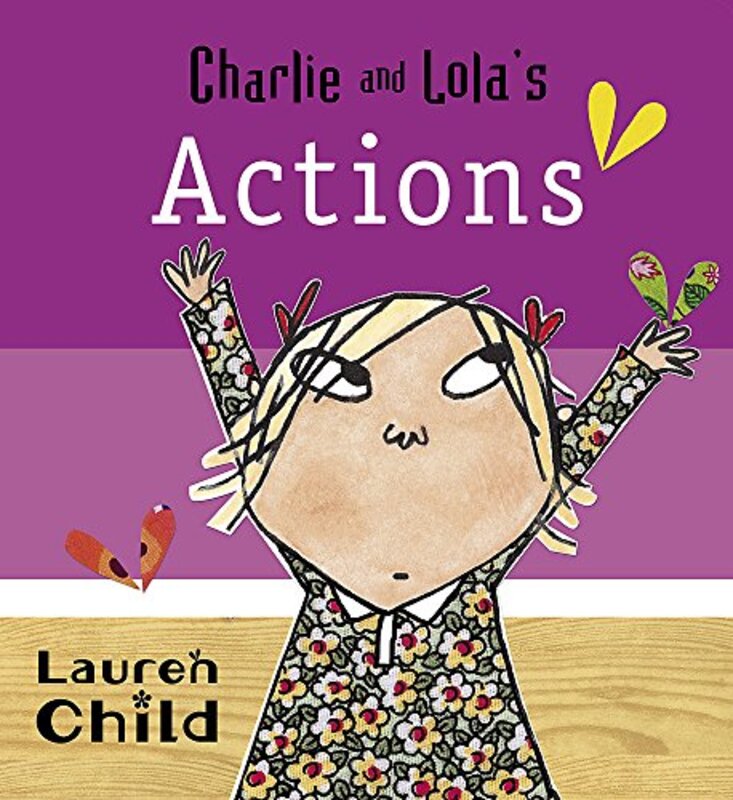 Book cover for "Charlie and Lola's Actions" by Lauren Child