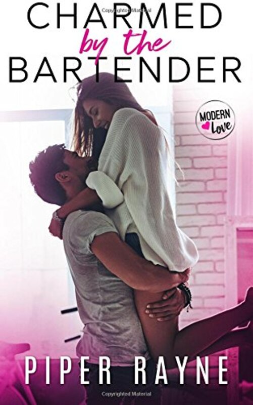 Book cover for "Charmed by The Bartender" by Piper Rayne