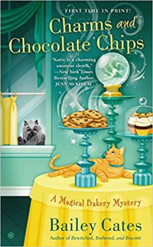 Book cover for "Charms and Chocolate Chips" by Bailey Cates
