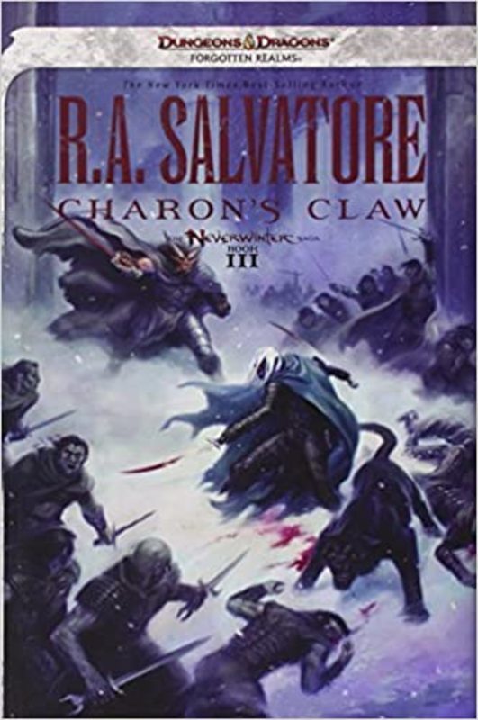 Book cover for "Charon's Claw" by R.A. Salvatore