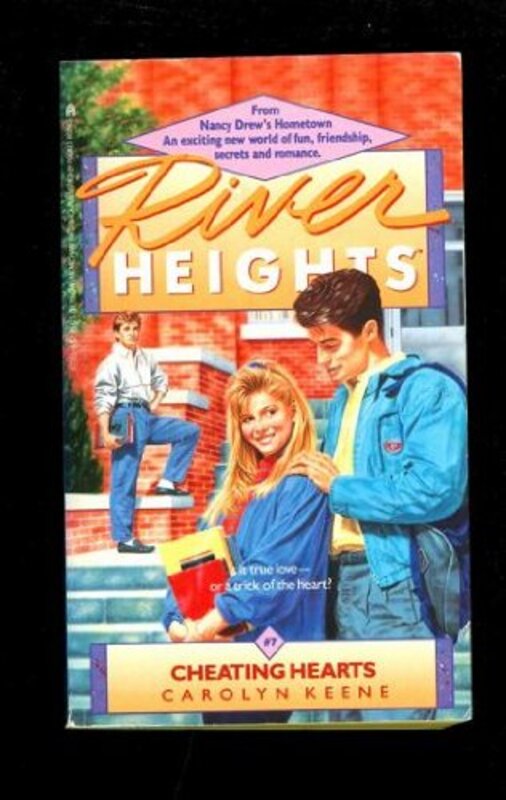 Book cover for "Cheating Hearts" by Carolyn Keene
