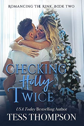 Book cover for "Checking Holly Twice" by Tess Thompson