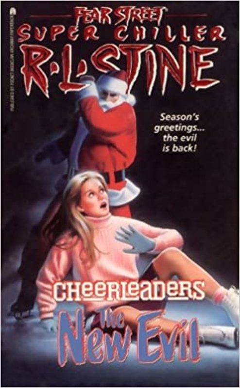 Book cover for "Cheerleaders: The New Evil" by R.L. Stine