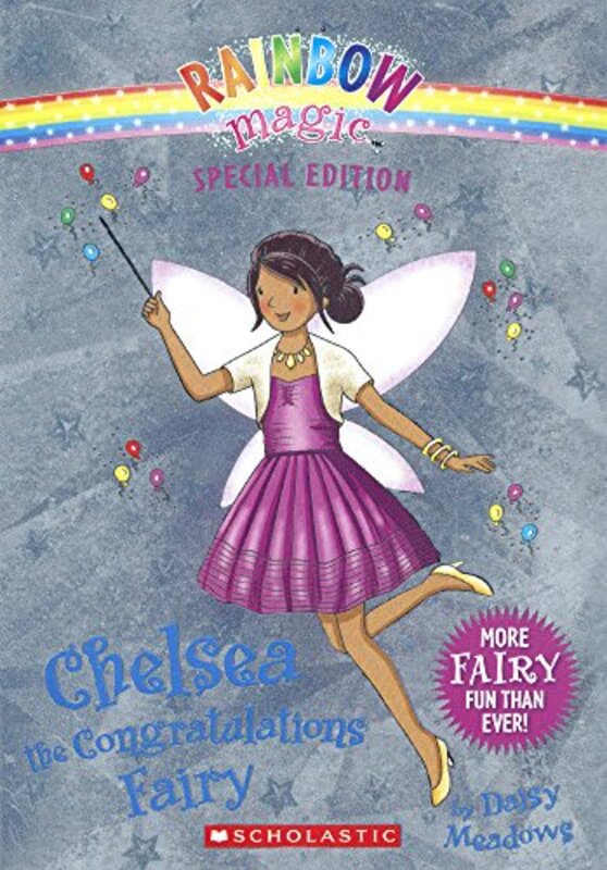 Book cover for "Chelsea the Congratulations Fairy" by Daisy Meadows