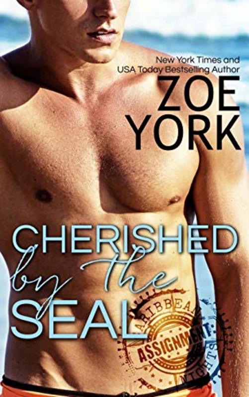 Book cover for "Cherished by the SEAL" by Zoe York