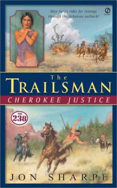 Book cover for "Cherokee Justice" by Jon Sharpe