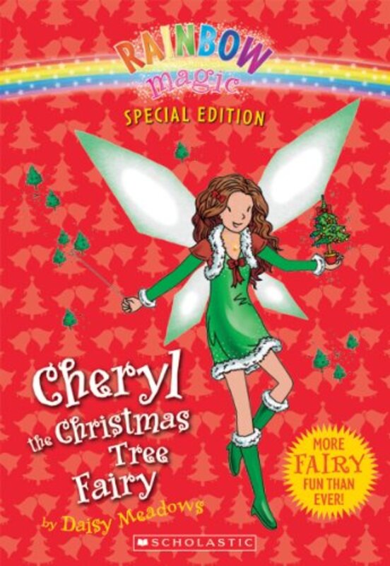 Book cover for "Cheryl the Christmas Tree Fairy" by Daisy Meadows