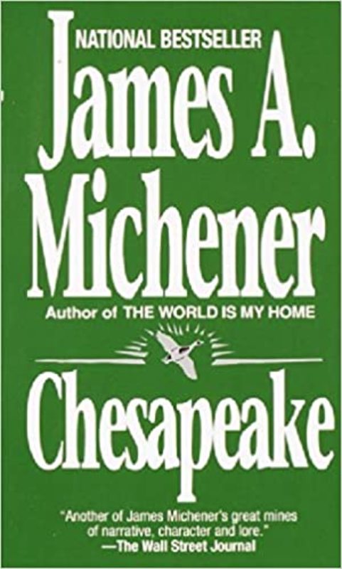 Book cover for "Chesapeake" by James A. Michener