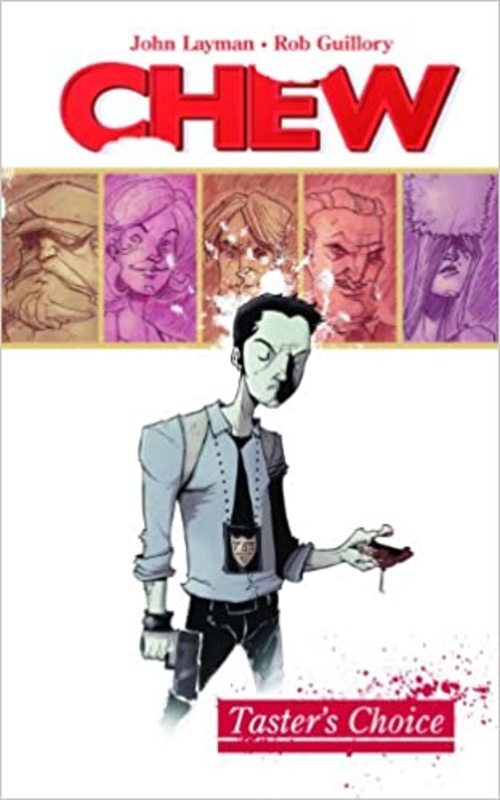 Book cover for "Chew" by John Layman