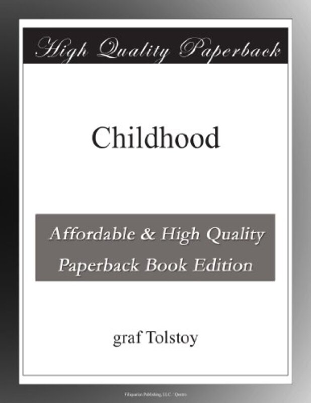 Book cover for "Childhood" by Leo Tolstoy