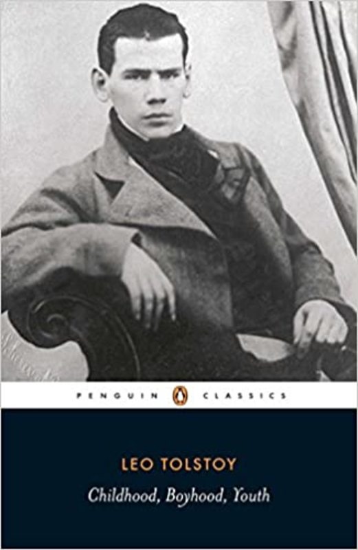 Book cover for "Childhood, Boyhood, Youth" by Leo Tolstoy