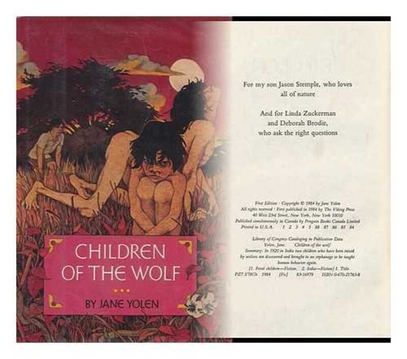 Book cover for "Children of the Wolf" by Jane Yolen