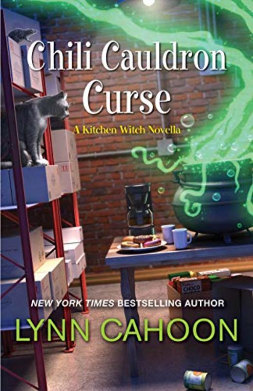 Book cover for "Chili Cauldron Curse" by Lynn Cahoon