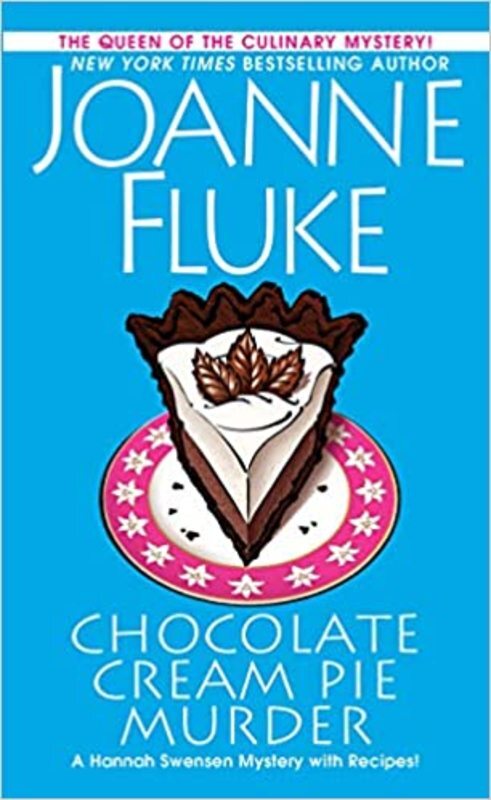 Book cover for "Chocolate Cream Pie Murder" by Joanne Fluke