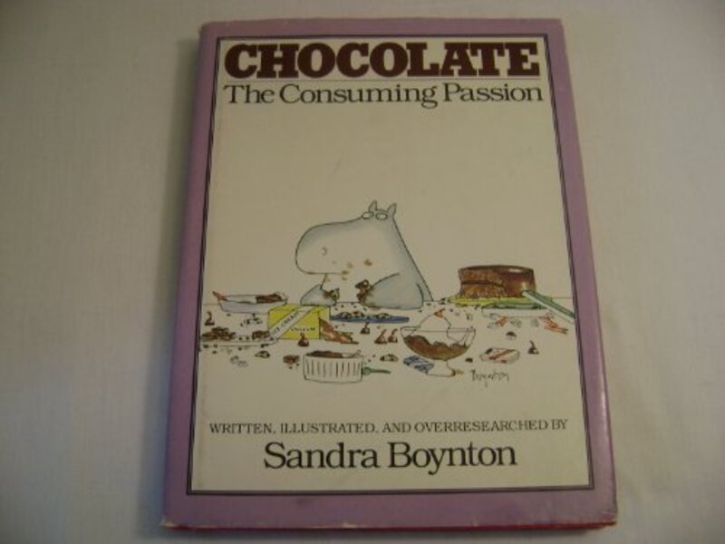 Book cover for "Chocolate, the Consuming Passion" by Sandra Boynton