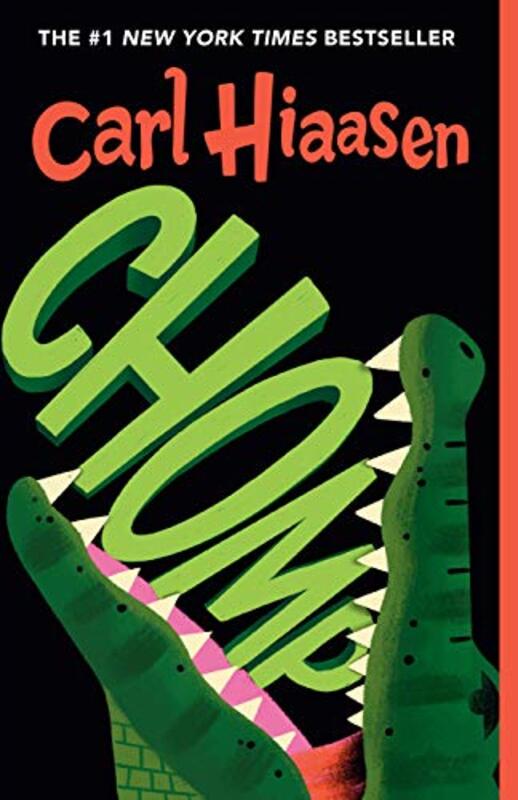 Book cover for "Chomp" by Carl Hiaasen