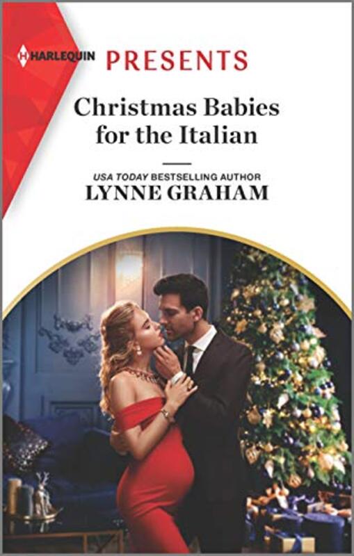 Book cover for "Christmas Babies for the Italian" by Lynne Graham